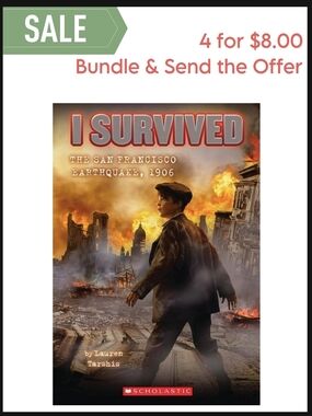 Scholastic I Survived — Fiery Orange and Brown Cover